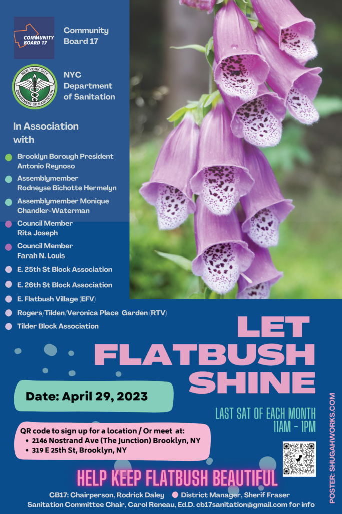 Let Flatbush Shine Sanitation Flyer